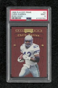 1996 PLAYOFF PRIME BOSS HOGS #2 CHRIS WARREN PSA 9 MINT POP 1 SEATTLE SEAHAWKS - Bild 1 von 1
