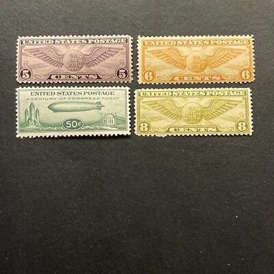 US Scott # C16-C19….Airmail Back of Book MLH - Image 1 of 2