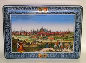 The metal cookies Tin Chest box Nuremberg Germany - Picture 1 of 4