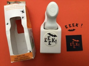 Rare MARTHA STEWART Eeek! Word - Halloween Bat CRAFT PUNCH Scary & Spooky HTF - Picture 1 of 3