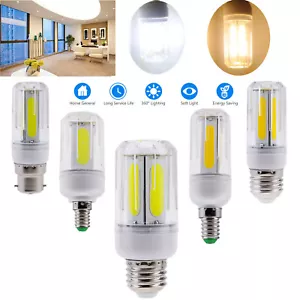 LED Corn COB Light Bulbs E26 E27 E14 E12 B22 12W 16W Daylight / Warm White Lamps - Picture 1 of 17