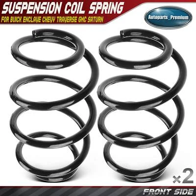 2x Front Coil Springs for Buick Enclave Chevrolet Traverse GMC Saturn Outlook - Image 1 of 4