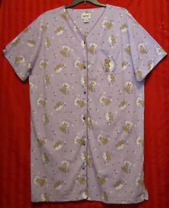 Women's Fashion Bug Short Sleeve Button Front Robe Lavender Size 22/24 NWT