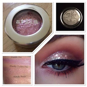 2 Stück STILA HERRLICHER METALLFOLIE LIDSCHATTEN METALLIC GOLD PINK - Just SHADOW - Bild 1 von 5