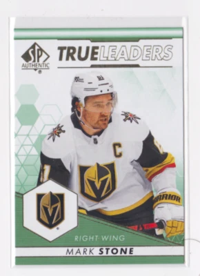 2022-23 UD SP AUTHENTIC TRUE LEADERS GREEN PARALLEL MARK STONE #TL-10 KNIGHTS - Image 1 of 2