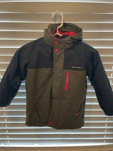 Eddie Bauer Powder Search Boy's jacket, Size XxS (4) Dark Thyme - Picture 1 of 11