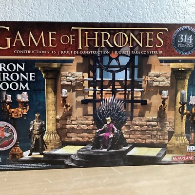 Game Of Thrones Iron Throne Room Construction Set 314 pcs McFarlane Toys NIB - Image 1 of 2