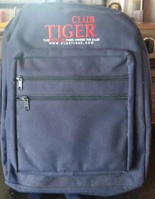 Mochila CLUB TIGER Azul Marino The Oficial Tiger Woods Fan Club Exclusiva ¡BONITA! Foto 1 de 2