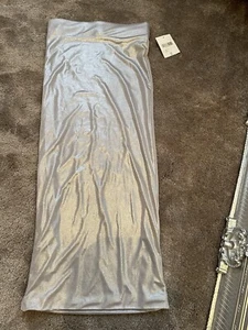 Silver Midi Skirt Xs Bnwt - Picture 1 of 3