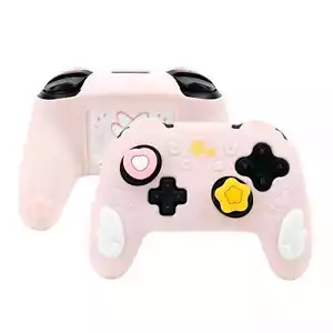 GeekShare Case Cover & Thumb Grips for SwitchPRO Controller Skin Star Wing Pink - Picture 1 of 10