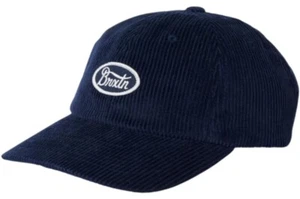 Gorra Brixton para hombre Parsons LP bordada lavada azul marino pana con tirantes gorra - Imagen 1 de 3