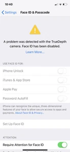 iPhone 12/12pro/12 ProMax Face ID detectado con el servicio de reparación TrueDepth - Imagen 1 de 3