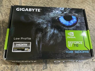 NVIDIA GV-N710D5-1GL 1GB GeForce GT 710 Graphics Card Dual-link DVI-I HDMI PCI - Image 1 of 4