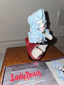Diamond Select Lady Death 6" Bust with Wood Base - Picture 1 of 19