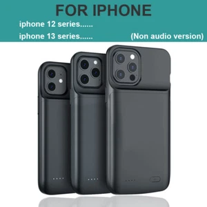 6800mAh External Battery Charger Case Back Charging Cover For iPhone 13 Pro Max - Picture 1 of 14