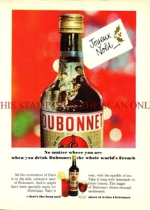 DUBONNET Herb & Spice-Infused Wine Aperitif WERBUNG Weihnachten 1967 Print Ad 703/39 - Bild 1 von 1