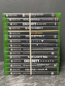 Xbox One 1 Authentic Microsoft Game Cases With Cover Art Lot Of 15 (No Games) - Picture 1 of 2
