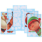 6 Sheets Chirstmas Decor Santa Claus Window Sticker Clings Wall