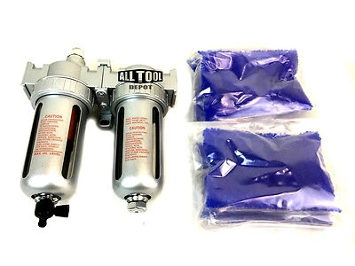 1/2" Compressed air in line filter & desiccant air dryer combo for Plasma Cutter - Image 1 of 4