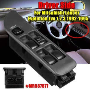 RHD Electric Window Switch For Mitsubishi Lancer Evolution Evo 1 2 3 1992-1995 - Picture 1 of 8