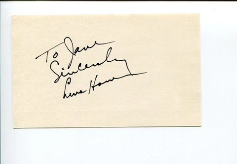 Lena Horne Sexy Jazz Singer Stormy Weather Actress Signed Autograph Cover