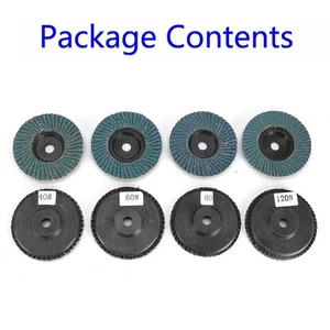 8Pcs 3 Inch-Flat Flap Discs 75mm Grinding Wheels Wood Cutting For Angle Grinder - Picture 1 of 20