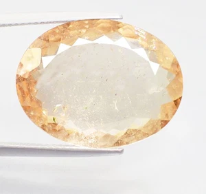 Morganita rosa melocotón 100 % natural ovalada al fuego ovalada (21 x 16 mm) 15,42 quilates - Imagen 1 de 7