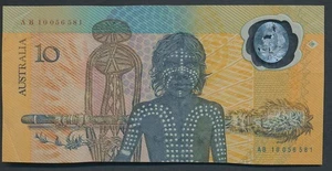 Australia: 1988 Bicentennial $10 1st Prefix AB10 fine - Picture 1 of 1