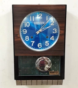 Vintage Original WISSENSCHAFTLICHE Uhr Antik Sammlerstück Pendel Retro Wanduhr. - Bild 1 von 9