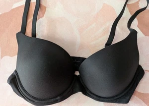Bras N Things Black Body Bliss Double Push Up Bra 14D Adjustable Strap Padded - Picture 1 of 10
