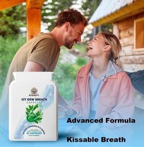 Icy Dew Breath Freshening Capsules 30ct – Kissable Fresh Breath - Picture 1 of 3