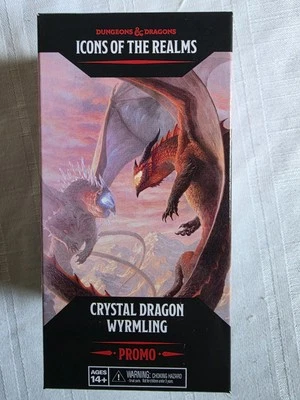 D&D Dungeons and Dragons Icons of The Realms Crystal Dragon Wymling - BRAND NEW! - image 1 of 4