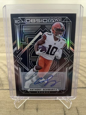 2021 Panini Obsidian Rookies Auto /199 Anthony Schwartz #132 Rookie Auto RC - Image 1 of 2