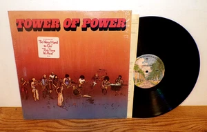 TOWER OF POWER - Self Titled LP with T-Shirt IRON ON!  Shrink, Hype Sticker, VG+ - Picture 1 of 5