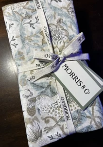 MORRIS & Co Strawberry Thief Floral NAPKINS 20x20 COTTON NEW!!! Dinner NICE! - Picture 1 of 10
