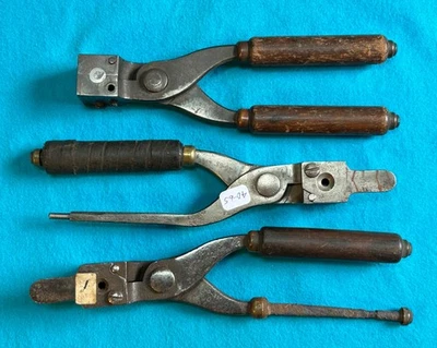 Herramienta de recarga vintage, 3 moldes de bala Winchester para reparación, restauración Foto 1 de 4