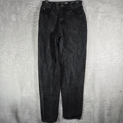 Jeans masculino solto azul âncora tamanho 30x34 preto denim Y2K relaxado skatista folgado vintage - Imagem 1 de 4