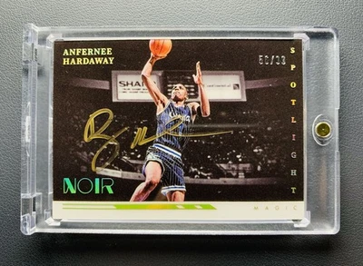 2021-22 Panini Noir Anfernee Hardaway Spotlight Signatures automático/99 SSP Foto 1 de 2