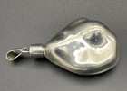 Mexican Sterling Silver Pendant Perfume Vial / Bottle Mid Century Asymmetrical