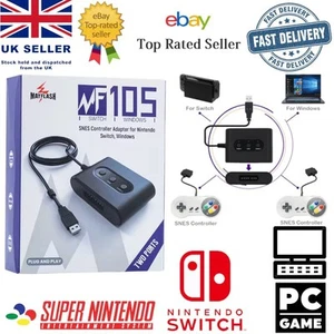 Mayflash SNES Super Nintendo Controller Adapter for PC and Nintendo Switch - Imagen 1 de 7