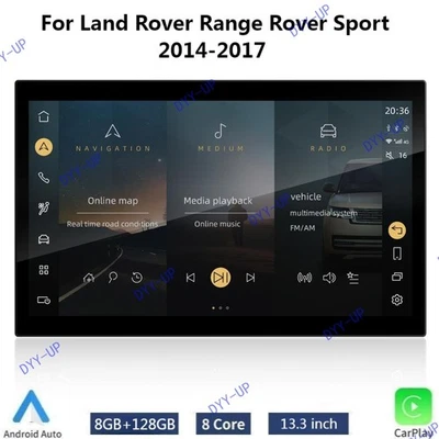 Radio de coche navegación estéreo para Land Rover Range Rover Sport 2014-2017 8G+128G Foto 1 de 4