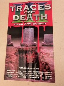 RARE Traces Of Death 3 Horror Gore Vintage Horror Doc folded poster 16" x25 - Picture 1 of 10