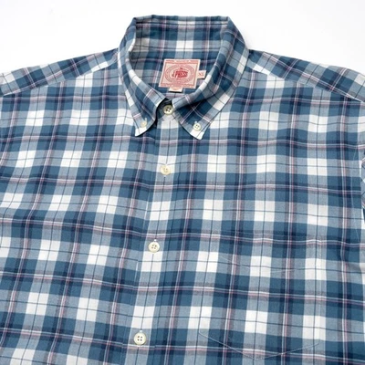J. Press Men's Madras Plaid Shirt Lightweight Button Down Preppy Short Sleeve XL - Image 1 of 4