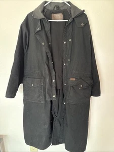 Men’s Size Small Black Outback Trading Western Duster - Picture 1 of 10