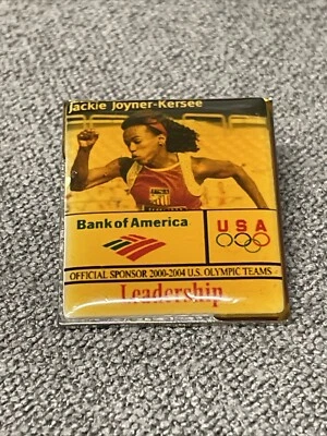 2000 Bank of America Sydney Olympic Rings Pin Jackie Joyner Kersee USA KG JD - Image 1 of 4