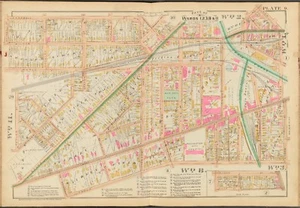 1888 MONROE COUNTY NY ROCHESTER CITY HOSPITAL CAMPBELL ST TO TROUP ST ATLAS MAP - Picture 1 of 3