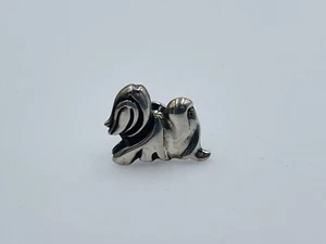 John Hardy Sterling Silver Maltese Dog Lapel Tack Pin Year 2006 - Picture 1 of 4