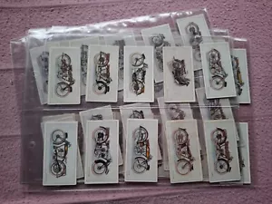 COMPLETE SET - WILLS OVERSEAS - MOTOR CYCLES gen abt GD - Picture 1 of 10