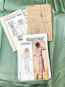 80s Simplicity Sewing Pattern 8224 Jessica McClintock Dress Size 10 UNUSED UNCUT - Picture 1 of 6