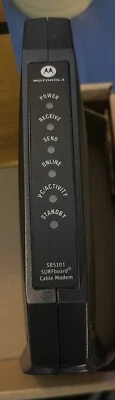 Motorola SURFboard SB5101 (SB515290-087-00) 38 Mbps Comcast cable modem￼ - Image 1 of 3